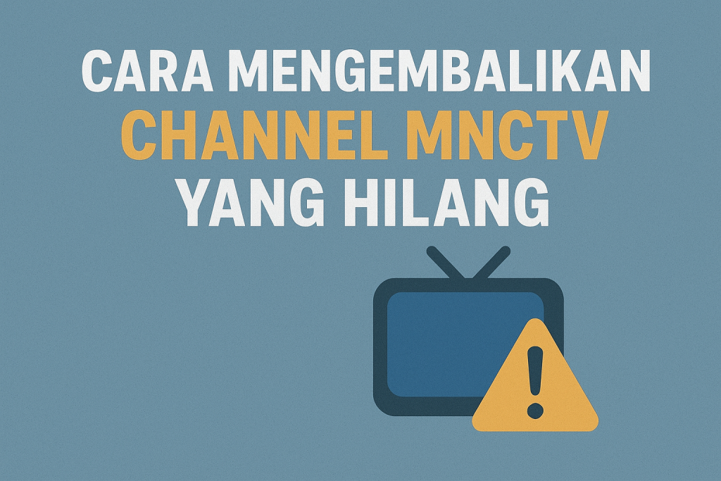 Cara Mengembalikan Channel MNCTV yang Hilang