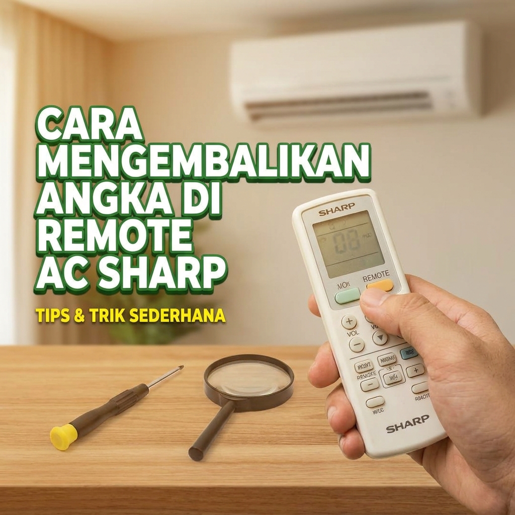 Panduan Lengkap: 3 Cara Mudah Mengembalikan Tampilan Angka di Remote AC Sharp