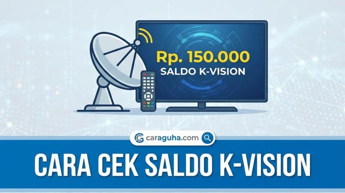 cara cek saldo k vision